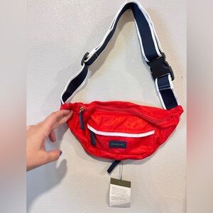 Paravel Bebop Red Fold Up Belt Bag.